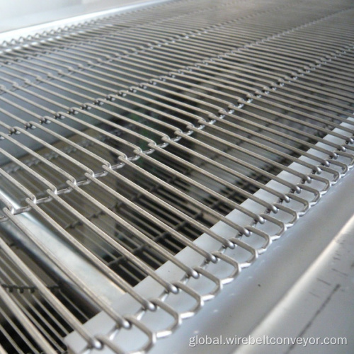 Food Belt Conveyor Drying Bakery Flat Flex Wire Mesh Conveyor Belt Supplier